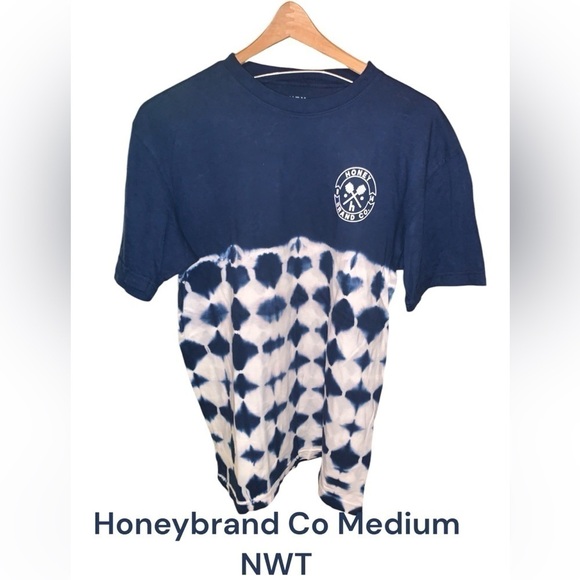 Honey Brand Co. Other - NWT Honey Brand Clothing Men’s Blue tie dye shirt size medium